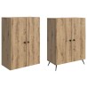 Ensemble de Meubles 2 pc Chêne artisanal Bois d'ingénierie 637968637968