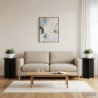 Support de Plante 2 pcs Noir Ø40 x 60 cm Bois d'ingénierie 637971637971