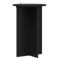 Support de Plante 2 pcs Noir Ø40 x 60 cm Bois d'ingénierie 637971637971