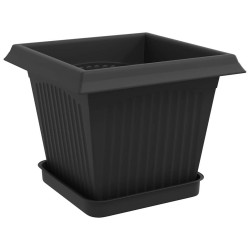Pots de plantes 24 pcs Noir 20 x 20 x 16 cm Plastique 637973637973
