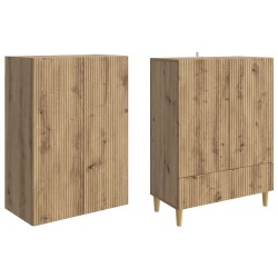 Ensemble de Meubles 2 pc Chêne artisanal Bois d'ingénierie 637975637975