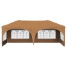 Tente de fête pop-up 575 x 288 x 245 cm Beige Tissu Oxford 637983637983