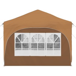 Tente de fête pop-up 575 x 288 x 245 cm Beige Tissu Oxford 637983637983