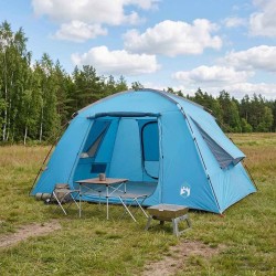 Tente Cabane avec toit Bleu 400 x 210 x 180 cm Polyester 637984637984