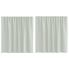 Rideaux en voile à œillets 2 pcs gris clair 637988637988