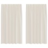 Rideaux en voile à œillets 2 pcs couleur crème 637989637989