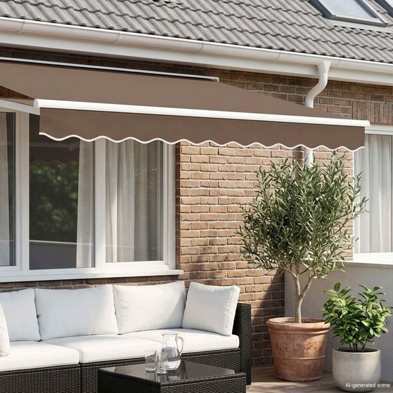 Remplacement de lambrequin Taupe 4,5 m Polyester 637990637990