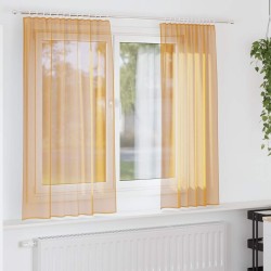 Rideaux en voile à œillets 2 pcs orange 638005638005