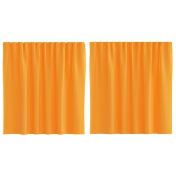 Rideaux en voile à œillets 2 pcs orange 638005638005