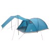 Tente Cabane avec toit Bleu 8 personnes Polyester et Acier 638006638006