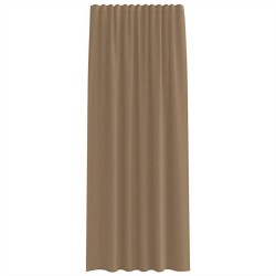 Rideaux en voile à œillets 2 pcs marron clair 638013638013