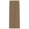 Rideaux en voile à œillets 2 pcs marron clair 638013638013