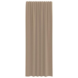 Rideaux en voile à œillets 2 pcs marron clair 638014638014