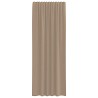 Rideaux en voile à œillets 2 pcs marron clair 638014638014