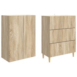 Ensemble de Meubles 2 pcs Chêne Sonoma 66 x 34,5 x 90 cm 638017638017