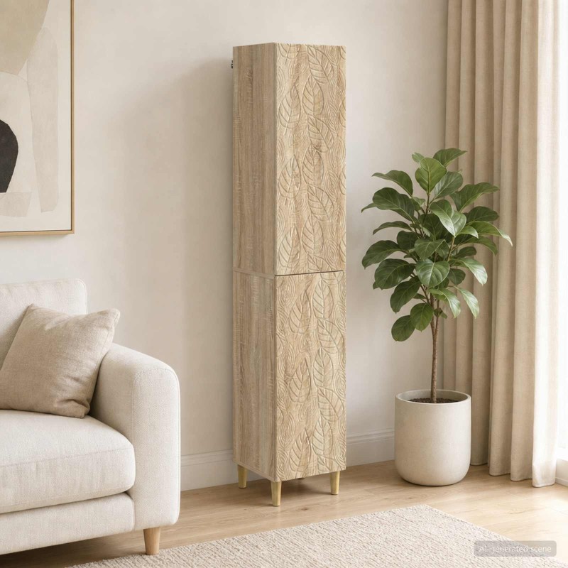 Ensemble de Meubles 2 pcs Chêne Sonoma Bois d'ingénierie 638018638018