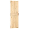 Porte coulissante Naturel et noir 70 x 210 cm 638026638026