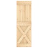 Porte coulissante Naturel et noir 70 x 210 cm 638027638027