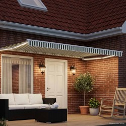 Store rétractable manuel avec LEDs Vert et blanc 5 x 3 m 638029638029