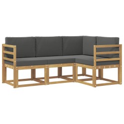 Ensemble de canapés d'extérieur 4 pcs Blanc et anthracite 638030638030