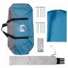 Tarp de camping résistant à l'eau Bleu 550 x 400 x 230 cm 638031638031