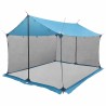 Tarp de camping avec murs en maille Bleu 340 x 260 x 220 cm 638033638033