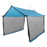 Tarp de camping avec murs en maille Bleu 340 x 260 x 220 cm 638033638033
