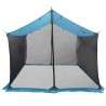 Tarp de camping avec murs en maille Bleu 340 x 260 x 220 cm 638033638033