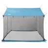Tarp de camping avec murs en maille Bleu 340 x 260 x 220 cm 638033638033
