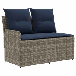 Canapé de jardin avec accoudoirs et table relevable 2 Pièce 638040638040