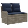 Canapé de jardin avec accoudoirs et table relevable 2 Pièce 638040638040