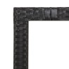 Ensemble à manger de jardin coussins 5pcs Noir Résine tressée 638053638053