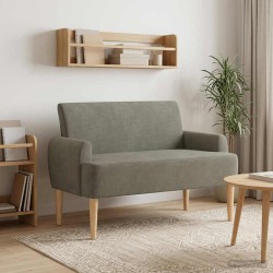 Canapé love seat avec capitonnage en boutons Gris clair 638057638057