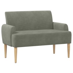 Canapé love seat avec capitonnage en boutons Gris clair 638057638057