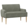 Canapé love seat avec capitonnage en boutons Gris clair 638057638057
