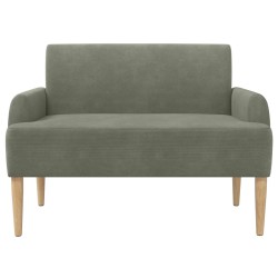 Canapé love seat avec capitonnage en boutons Gris clair 638057638057