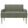 Canapé love seat avec capitonnage en boutons Gris clair 638057638057