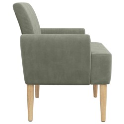 Canapé love seat avec capitonnage en boutons Gris clair 638057638057
