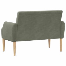 Canapé love seat avec capitonnage en boutons Gris clair 638057638057
