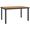 Table de jardin Marron 140x90x74 cm Aluminium et WPC 638061638061