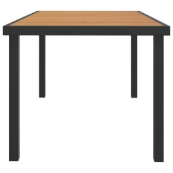 Table de jardin Marron 140x90x74 cm Aluminium et WPC 638061638061