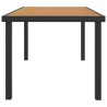 Table de jardin Marron 140x90x74 cm Aluminium et WPC 638061638061