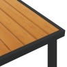 Table de jardin Marron 140x90x74 cm Aluminium et WPC 638061638061