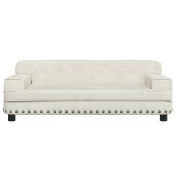 Lit pour chien crème 90x53x30 cm velours 638062638062