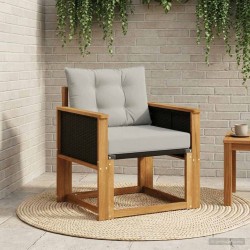 Sofa de milieu extérieur Bois d'Acacia Massif Naturel 638068638068