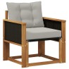 Sofa de milieu extérieur Bois d'Acacia Massif Naturel 638068638068