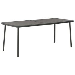 Table de jardin Gris foncé 180x83x72 cm Acier 638084638084
