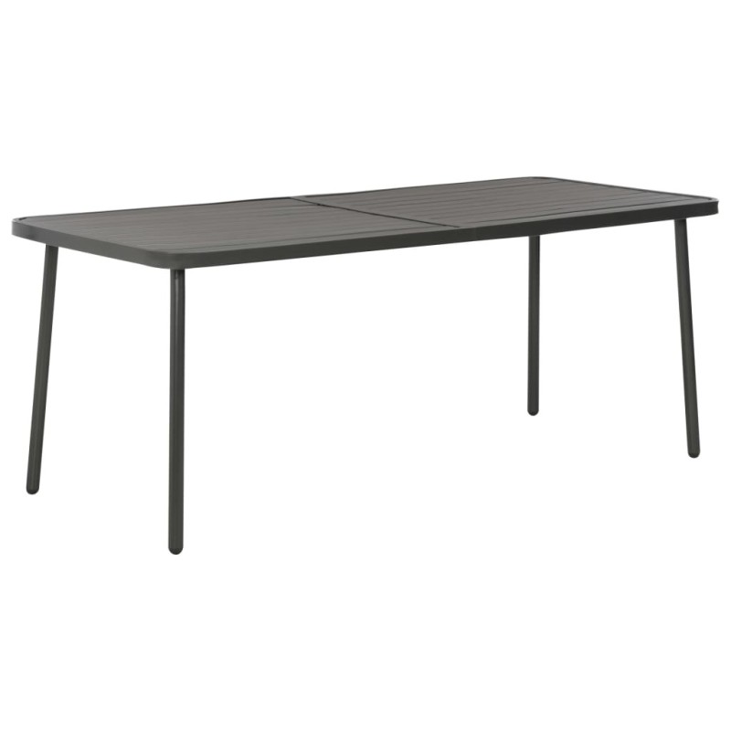 Table de jardin Gris foncé 180x83x72 cm Acier 638084638084