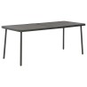 Table de jardin Gris foncé 180x83x72 cm Acier 638084638084