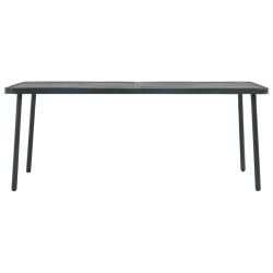 Table de jardin Gris foncé 180x83x72 cm Acier 638084638084